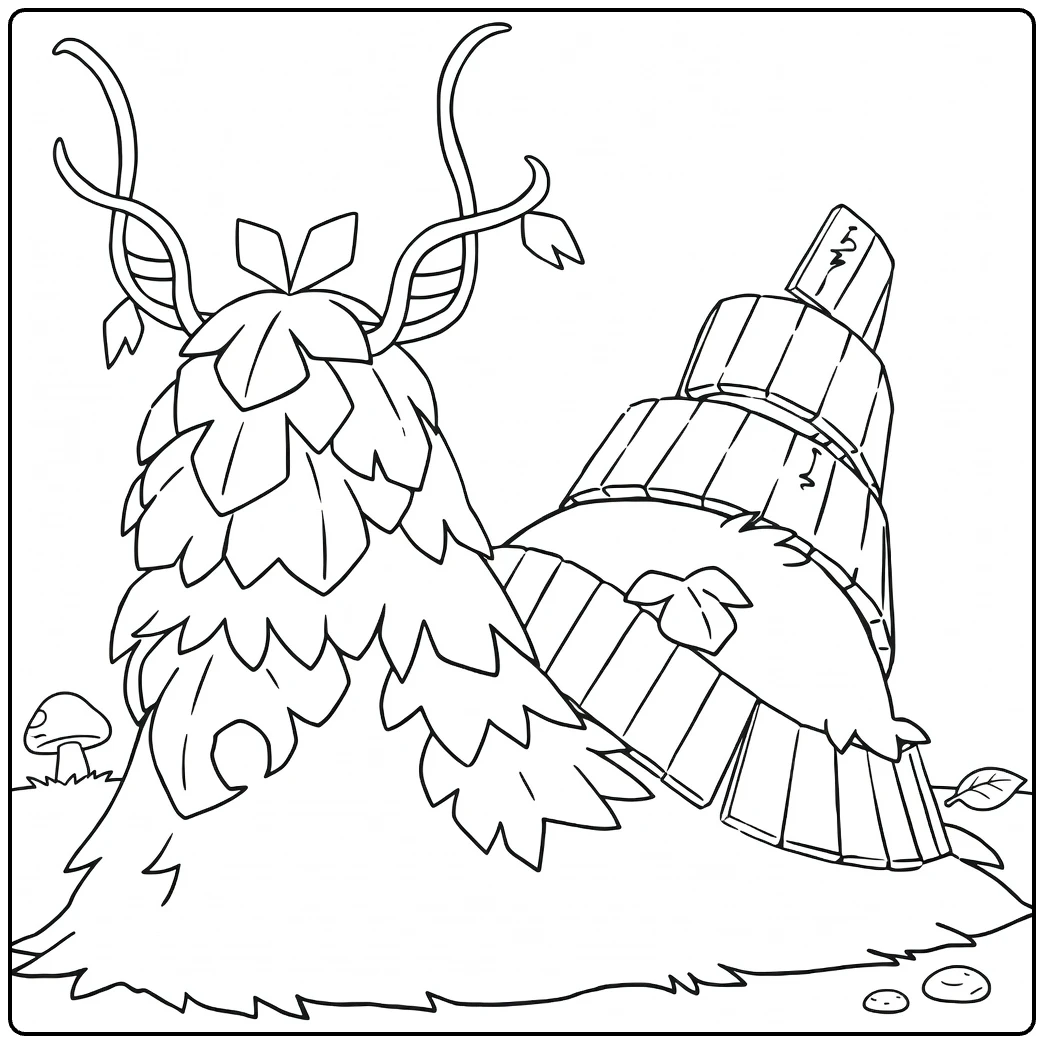 Wo Chien coloring page