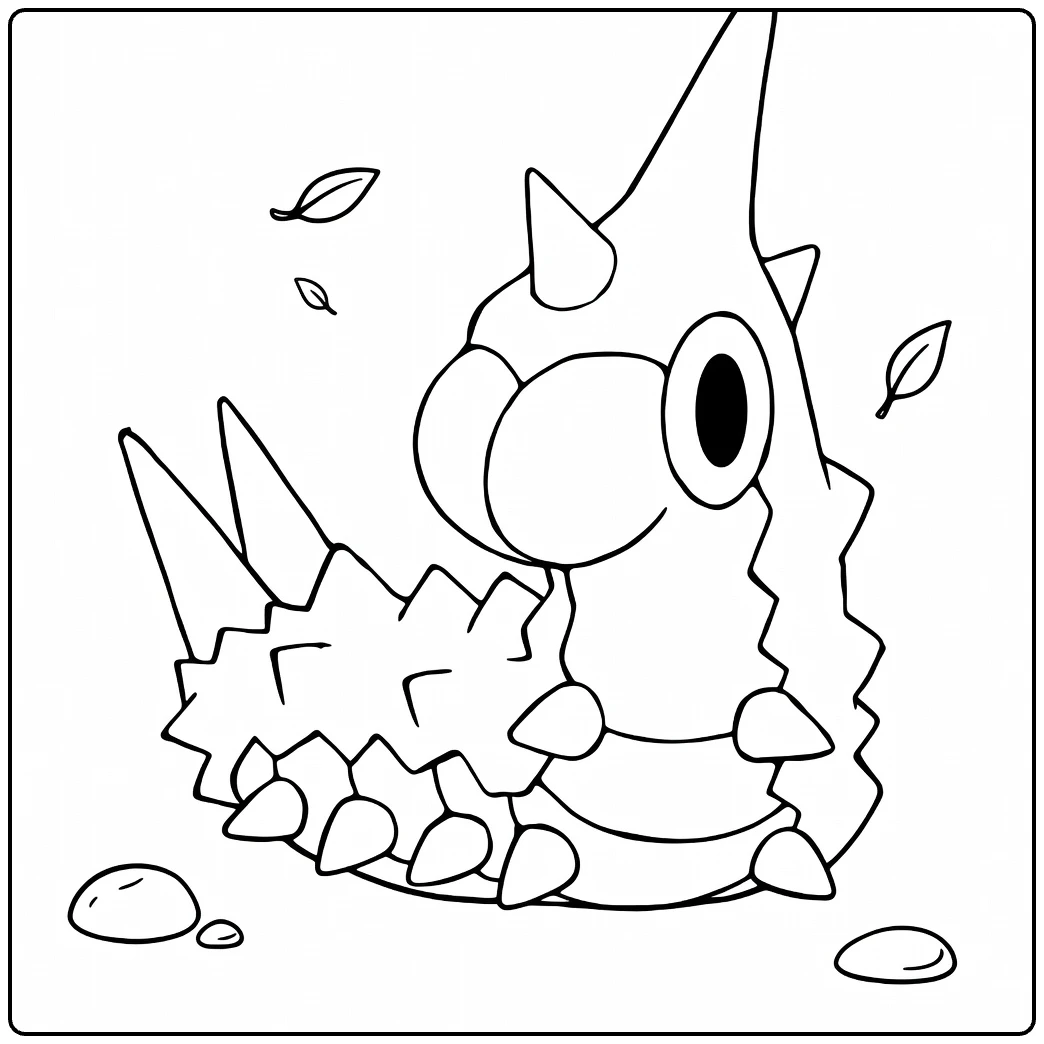 Wurmple coloring page