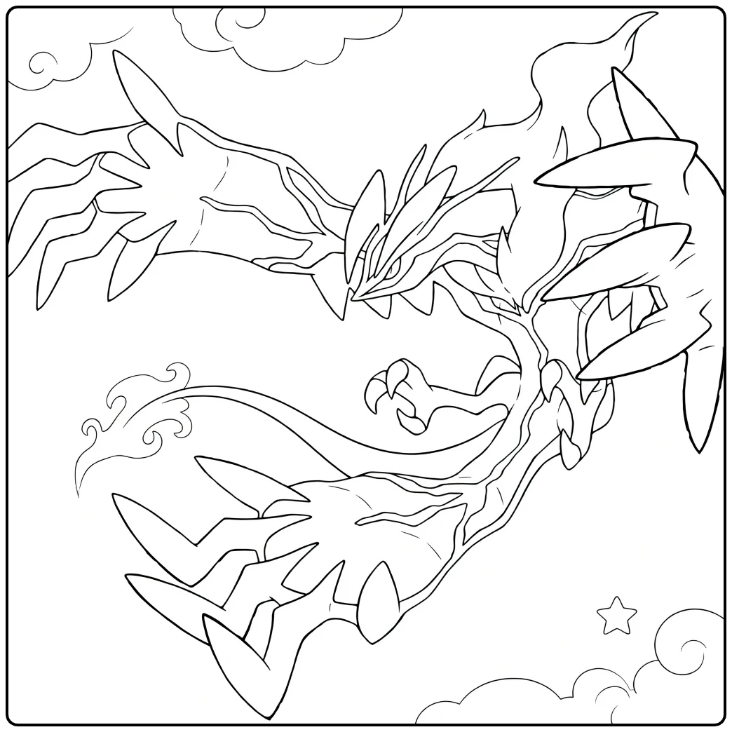 Xerneas coloring page