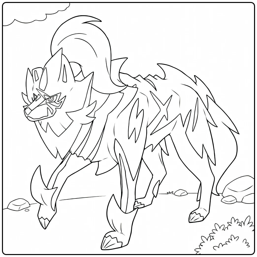 Zamazenta Hero of Many Battles for Kids coloring page