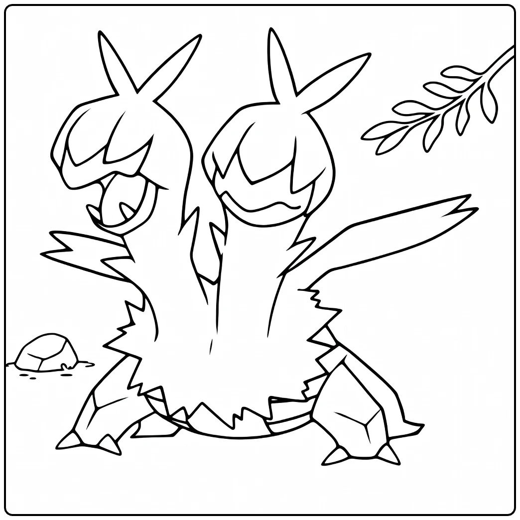 zweilous coloring page for fans of draken