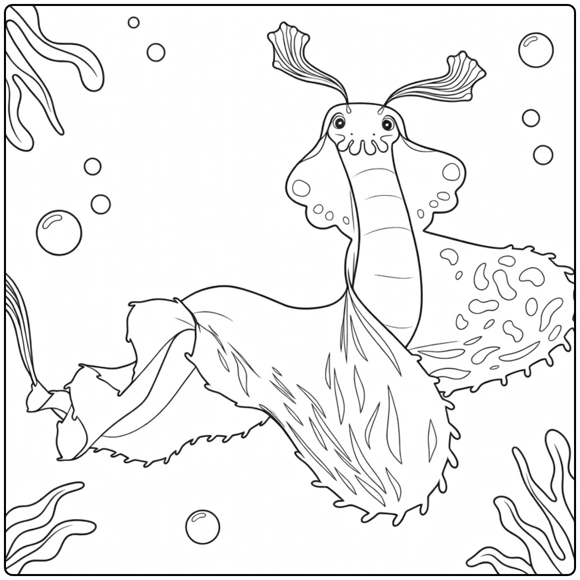 Ambassador Questa Creative Underwater Theme coloring page