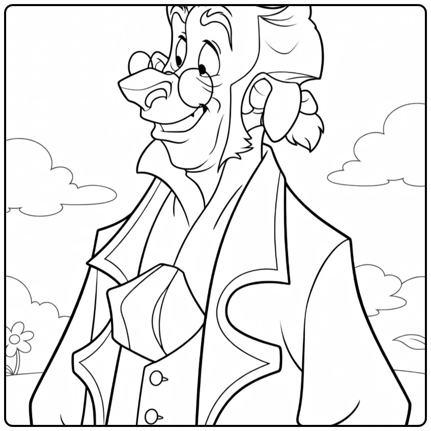 Dr Doppler coloring page