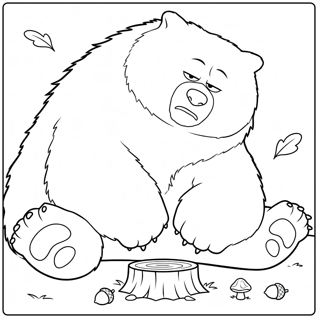Ellen Bear coloring page
