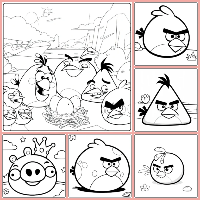 Free Angry Birds Coloring Pages to Print (PDFs) cover image