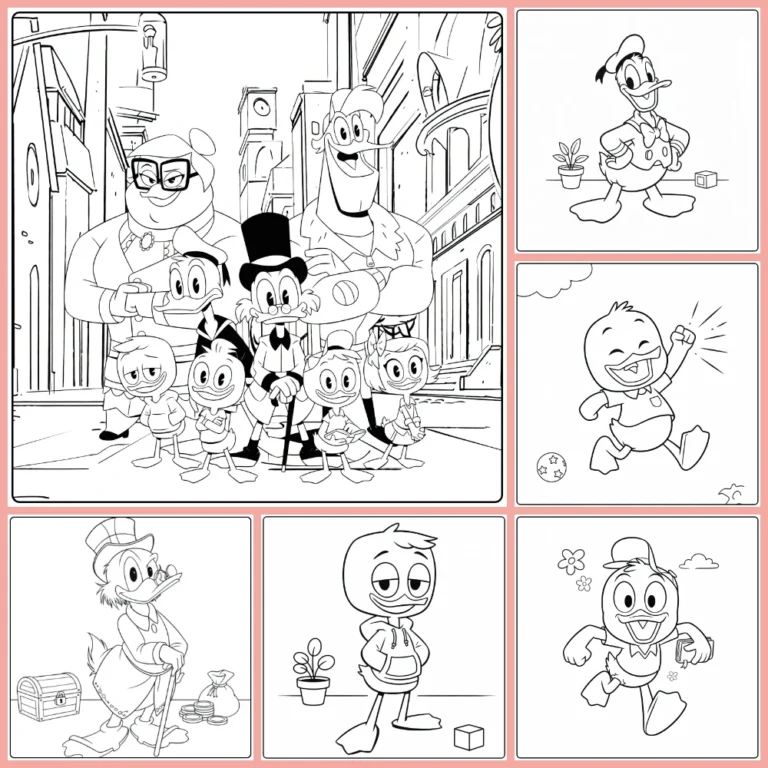 ducktales coloring page collection cover image