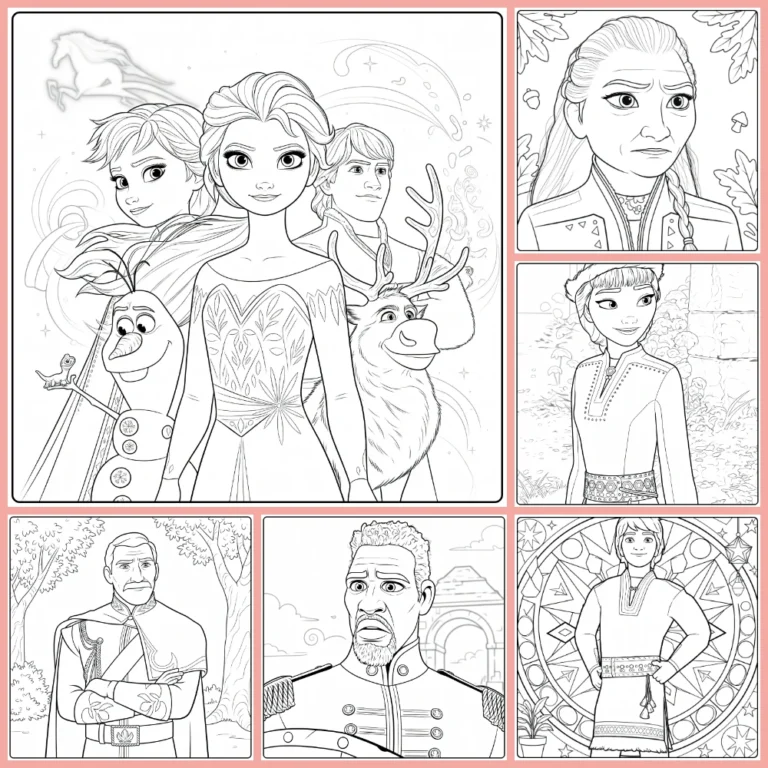 Free Frozen 2 Coloring Pages to Print (PDFs) cover image