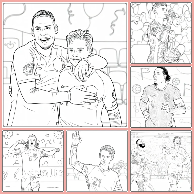 Netherlands national team coloring page collection preview