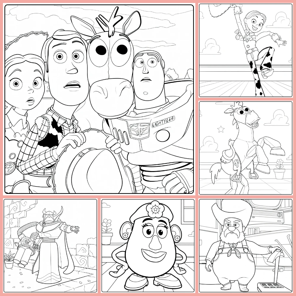 Free Toy Story 2 Coloring Pages to Print (PDFs) cover image