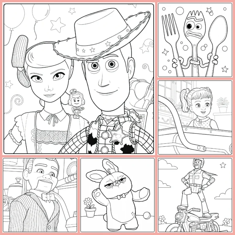 Free Toy Story 4 Coloring Pages to Print (PDFs) cover image