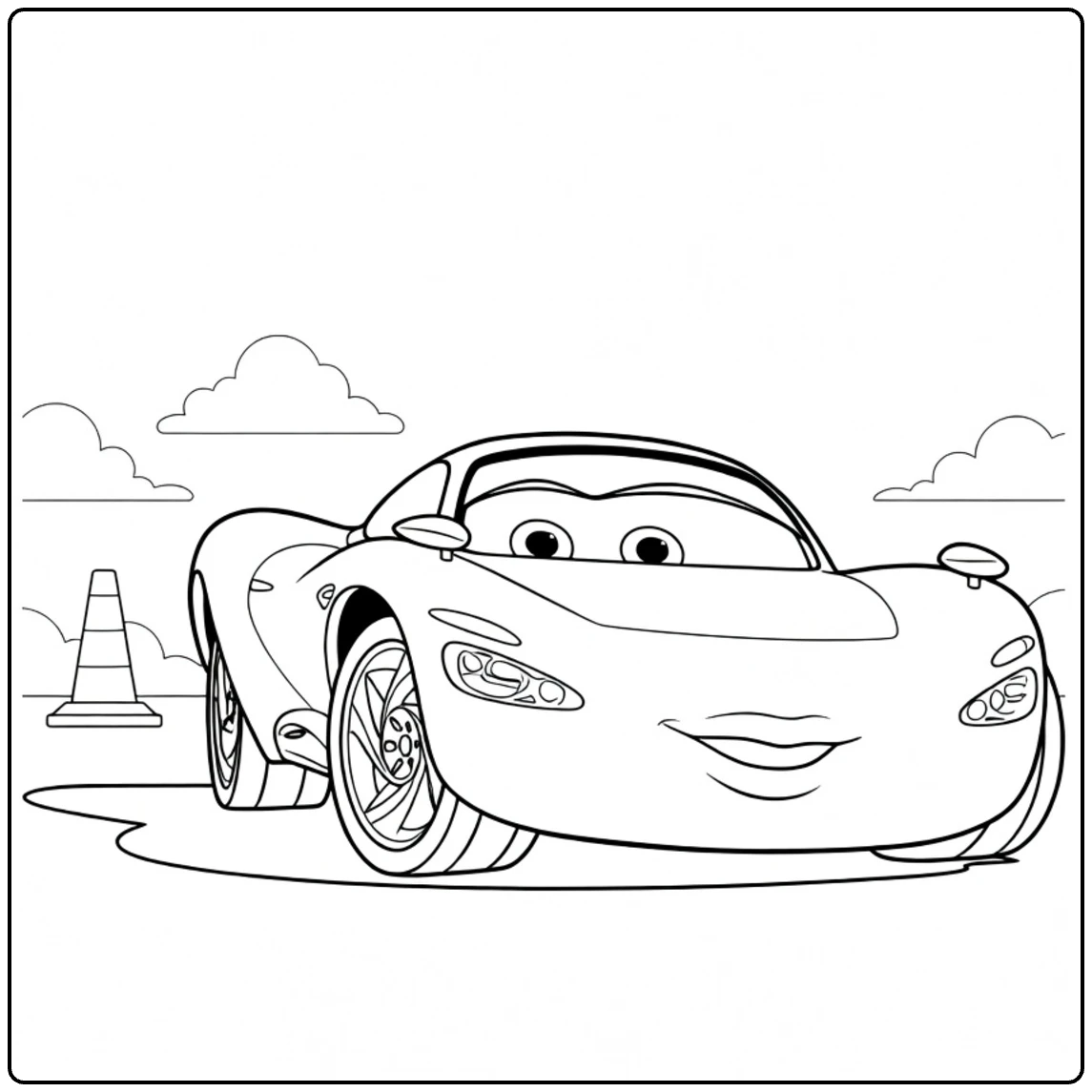 Free Cars 2 Coloring Pages to Print (PDFs) cover image