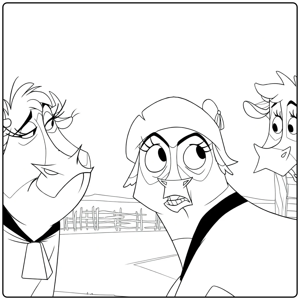 home on the Range Boerderijdieren coloring page