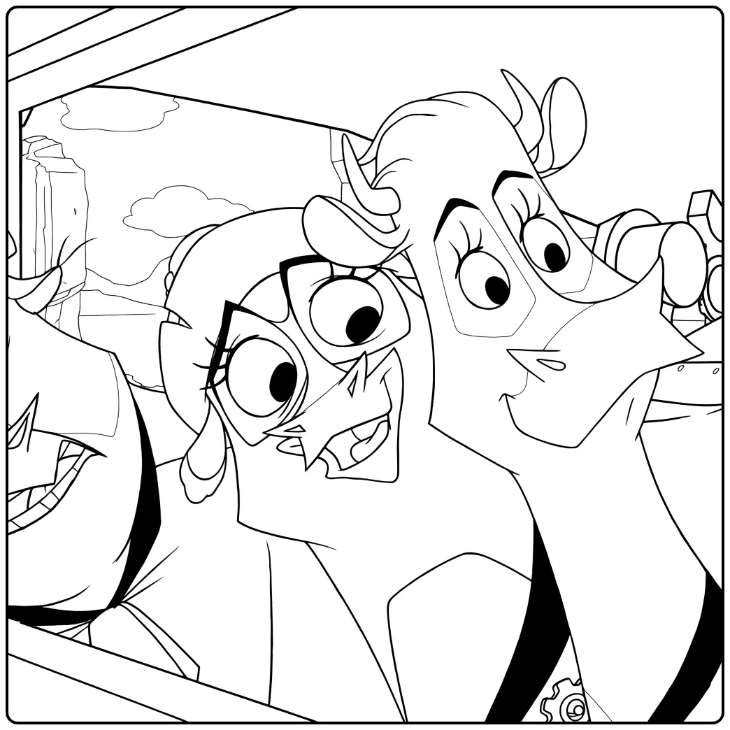 home on the Range Western Adventure for Kids coloring page