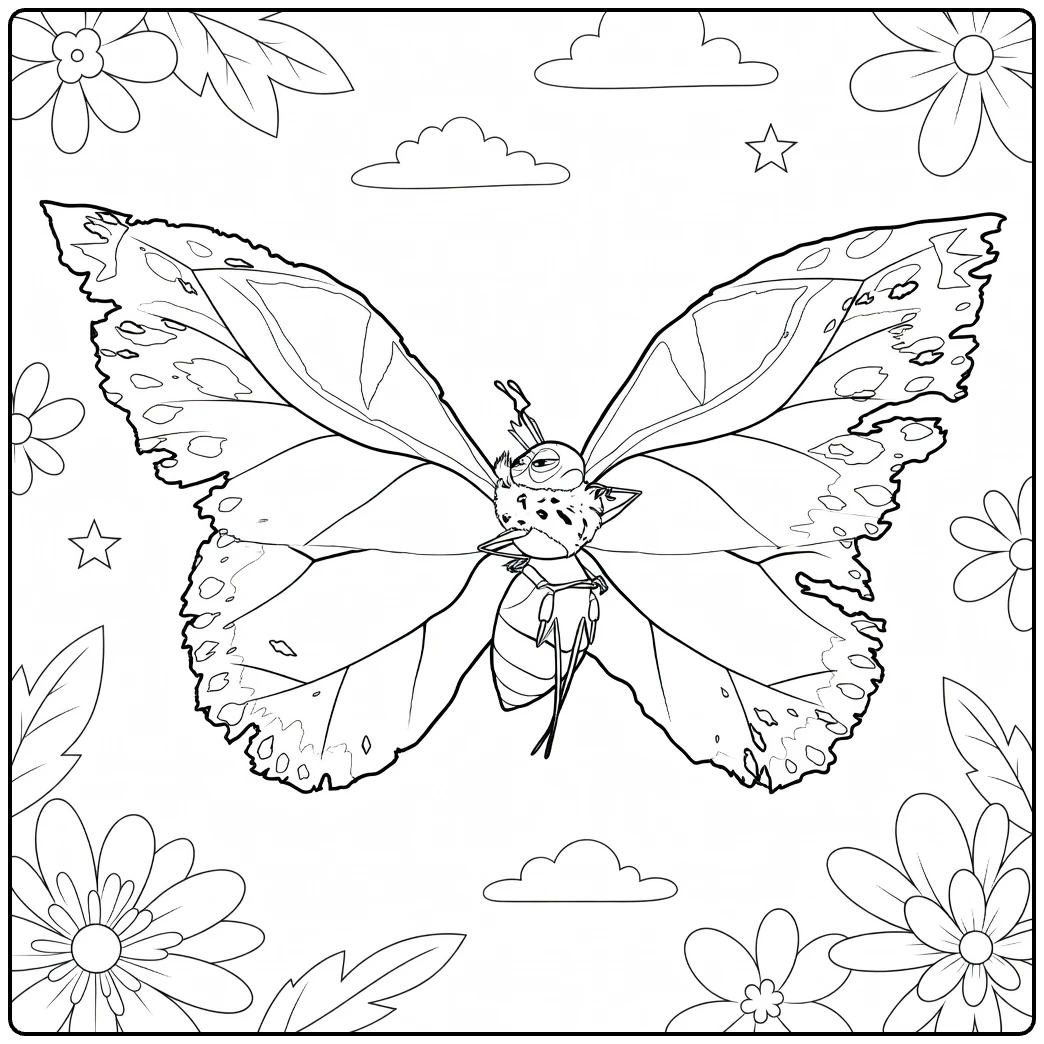Insect Queen coloring page