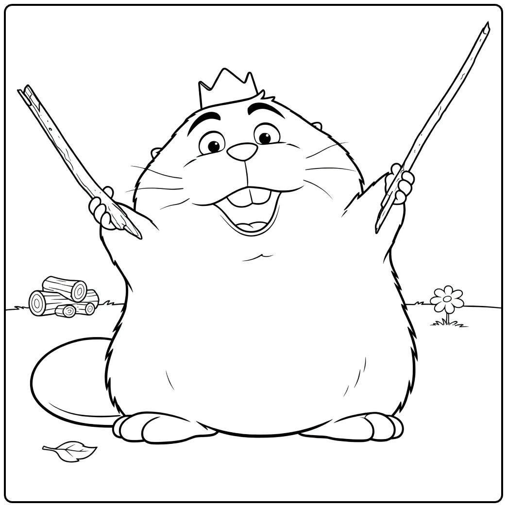 King George coloring page