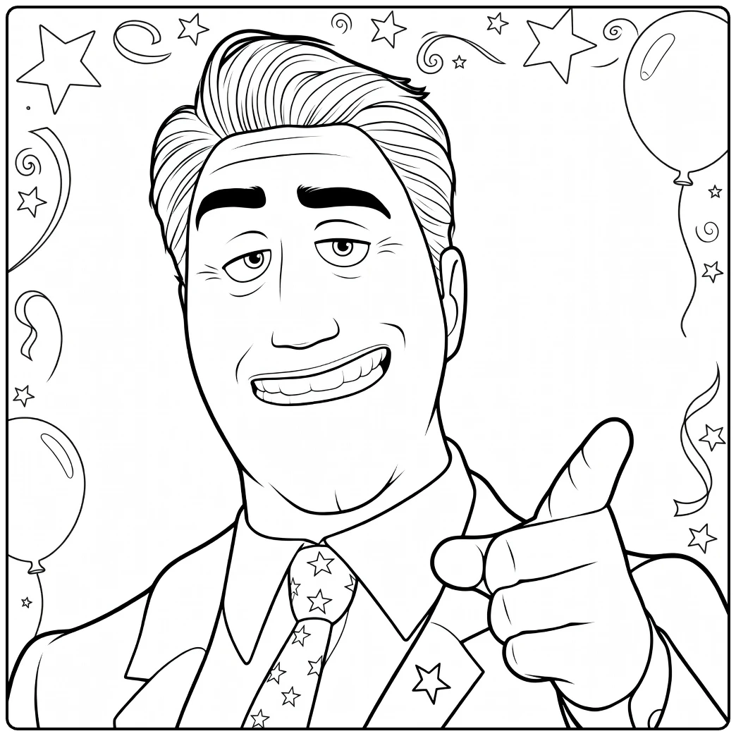 Mayor Jerry Generazzo coloring page