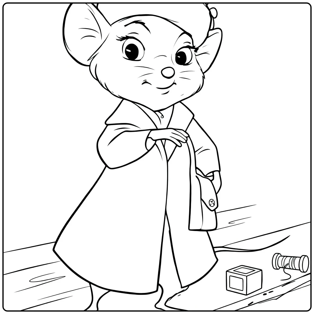 Miss Bianca coloring page