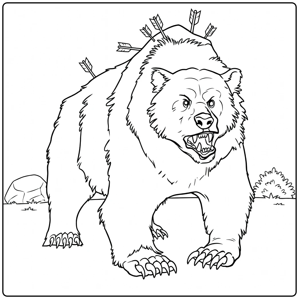 Mordu coloring page