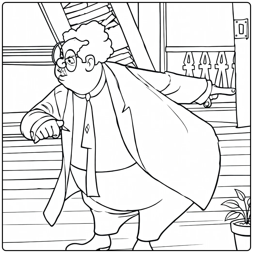 Mr Snoops coloring page