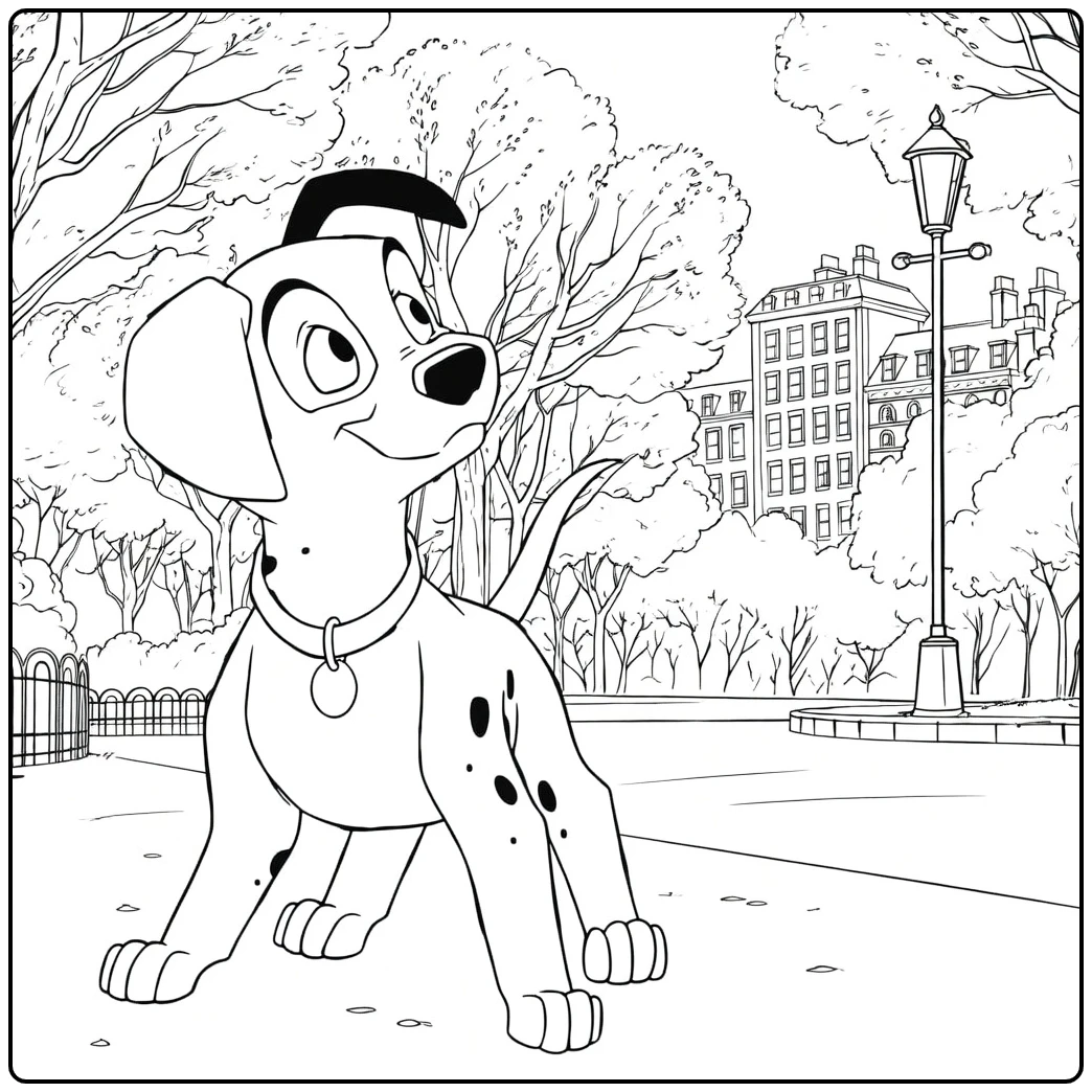 patch Patch the Dalmatier Pup coloring page