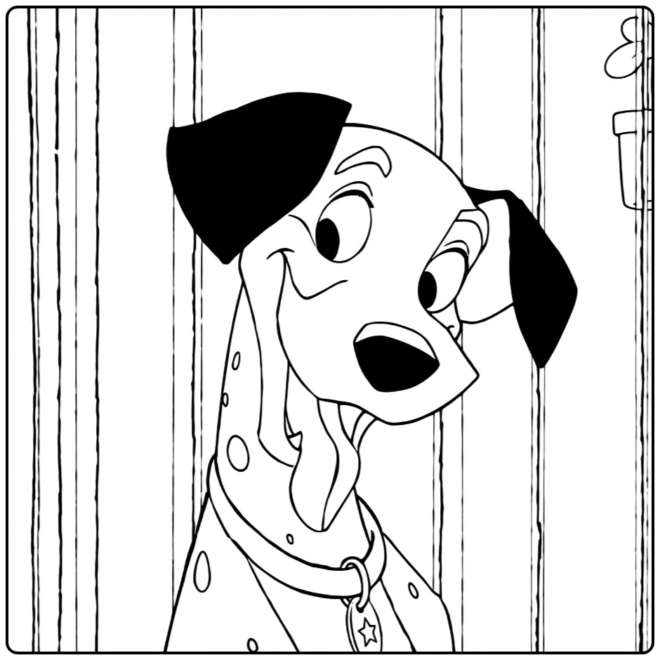 Pongo coloring page