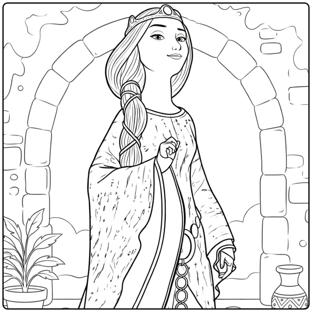 Queen Elinor coloring page