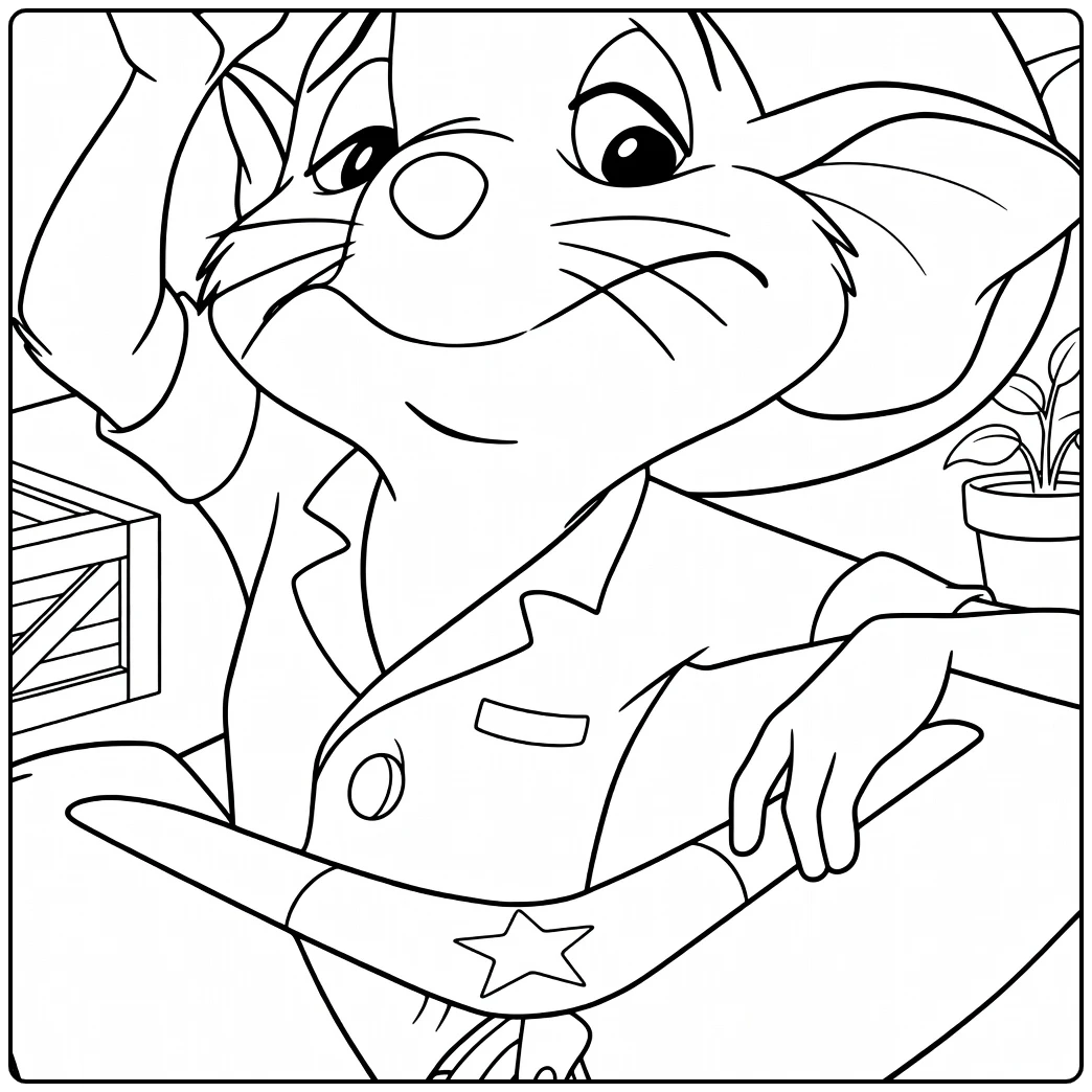 the Rescuers Disney Heroes Adventure coloring page