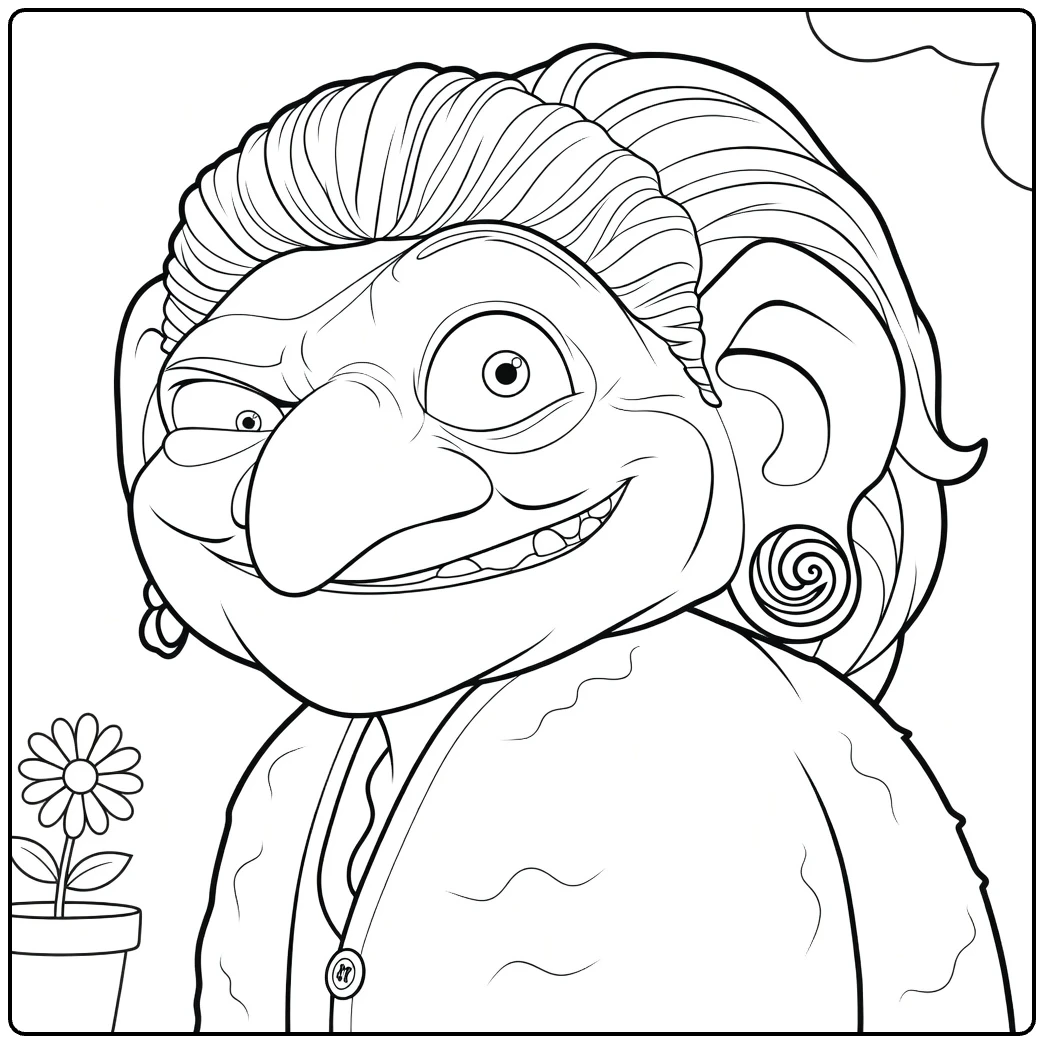 The Witch coloring page