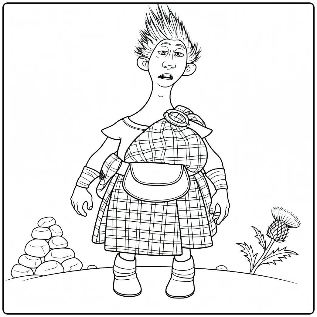 Wee Dingwall coloring page