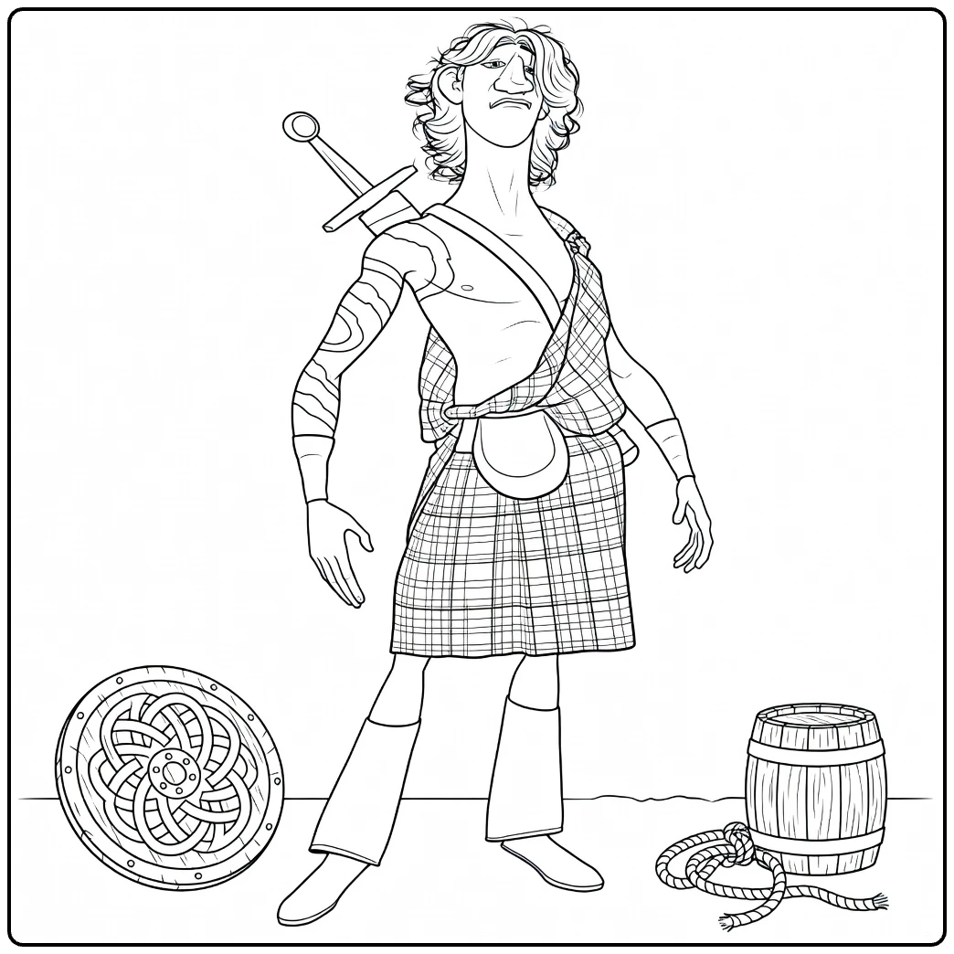 Young Macintosh coloring page